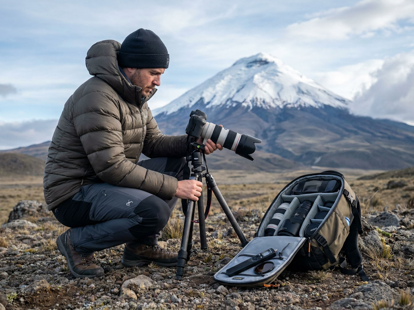 Fotógrafo profesional en el Cotopaxi — Fine Art Ecuador